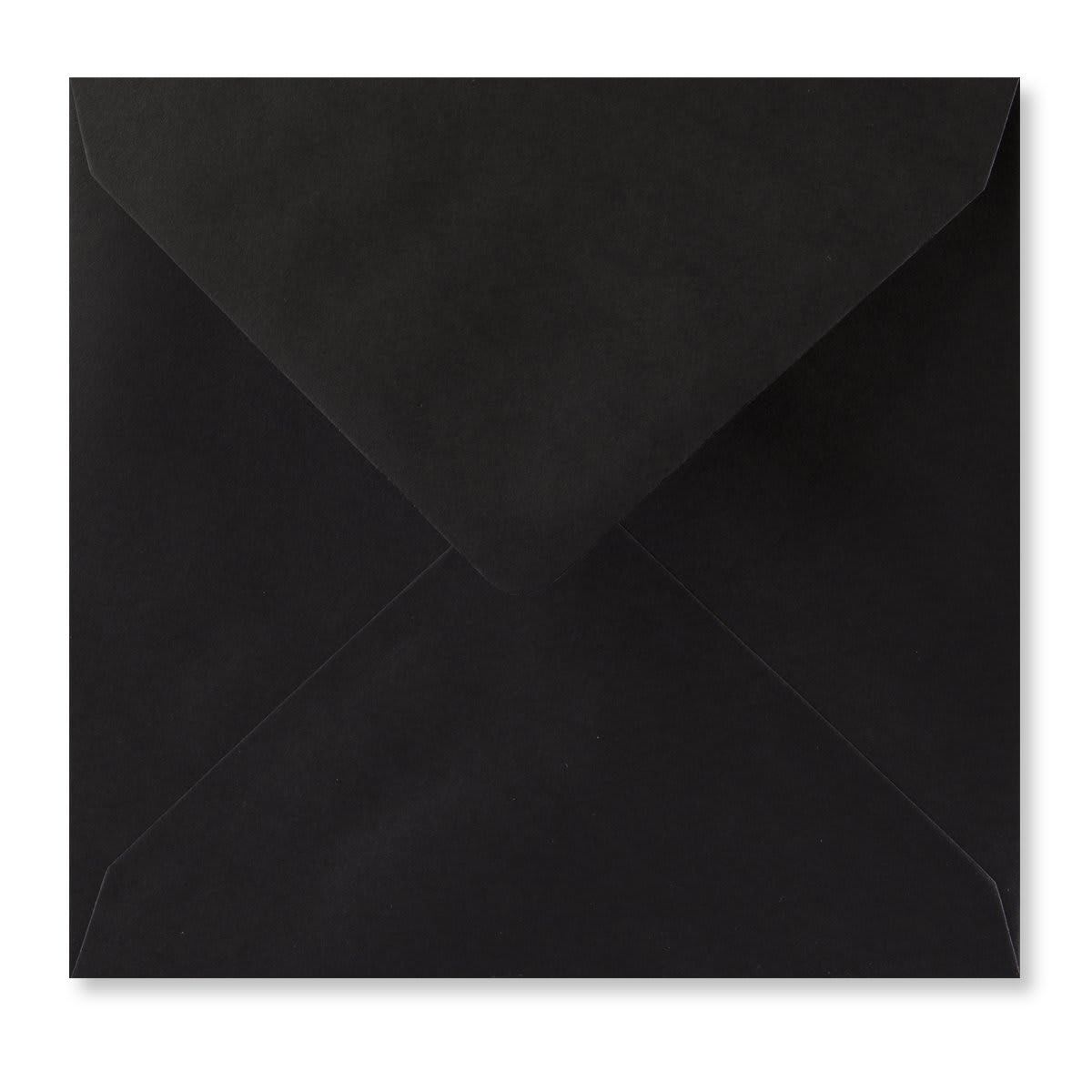 130mm Square Black Envelopes 100gsm